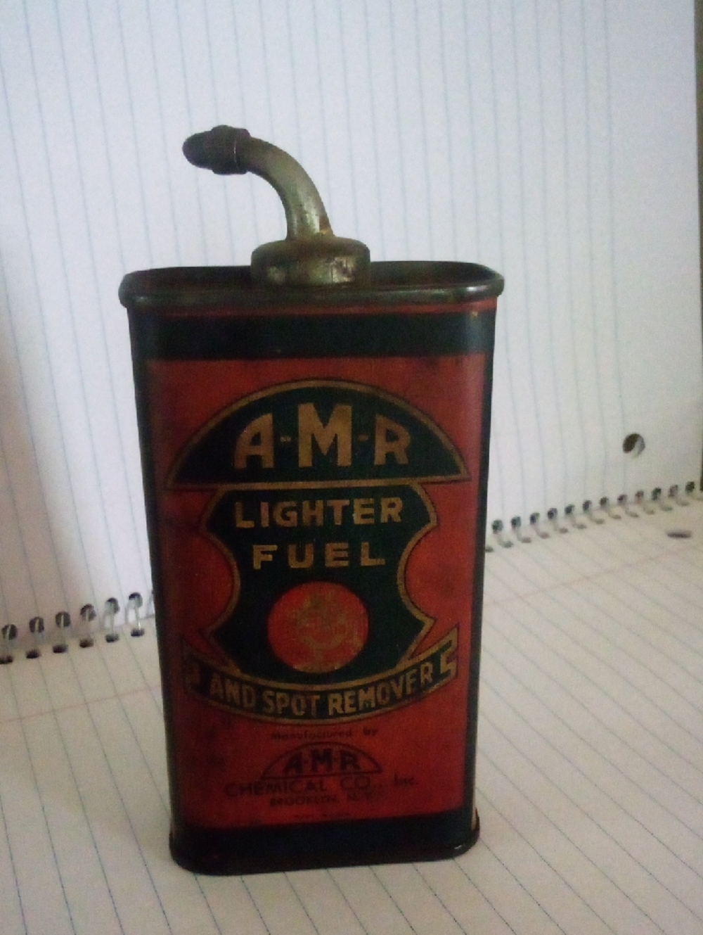 Antique AMR Chemical Co COMPLETE  tin Brooklyn NY Circa 1910